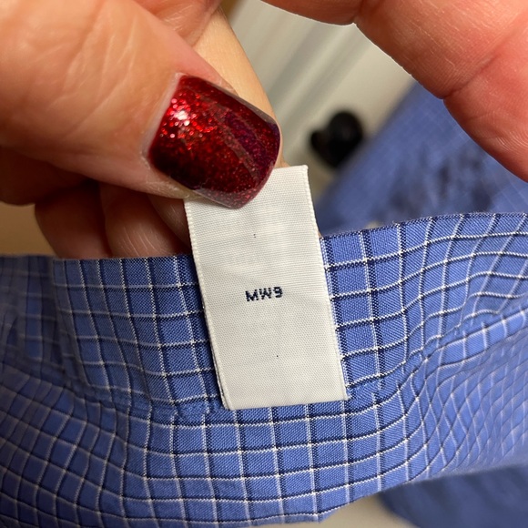 ❤️‍🔥 Ralph Lauren 3XLT Tall Classic Fit Blue White Plaid Dress Shirt Preppy Y2K - Picture 7 of 7